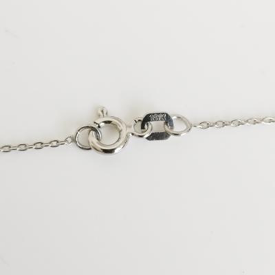 18 kt. White gold - Necklace with pendant - 0.73 ct Emerald 2