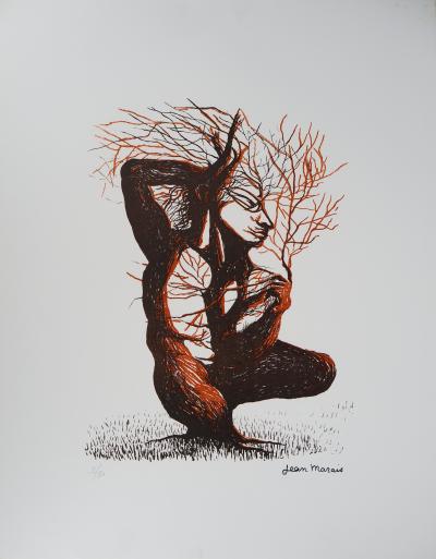 Jean MARAIS - Homme et nature - Lithographie signée 2