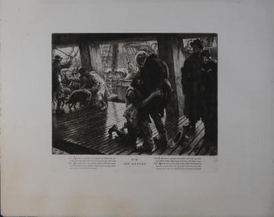 James TISSOT - The Prodigal Son, 1881 - Set of 5 large original etchings 2