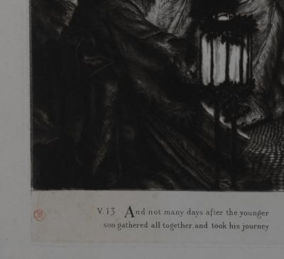 James TISSOT - The Prodigal Son, 1881 - Set of 5 large original etchings 2