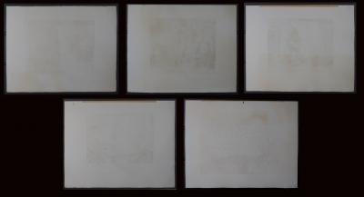 James TISSOT - The Prodigal Son, 1881 - Set of 5 large original etchings 2