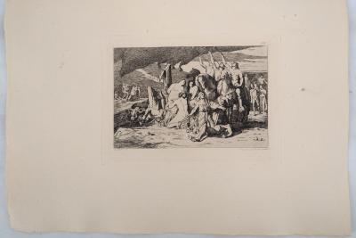 PUVIS DE CHAVANNES : Champ de bataille - Gravure, Signée #Durand Ruel - 1873 2