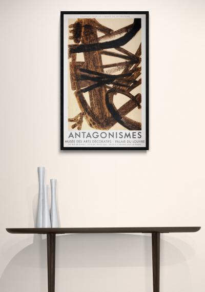 Pierre SOULAGES - Antagonismes, 1960 - Large lithograph poster (Mourlot edition) 2