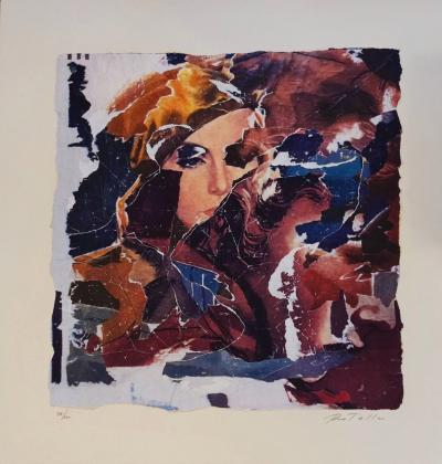 Mimmo ROTELLA -  The Diva, 1980  - seri-litography and collage 2