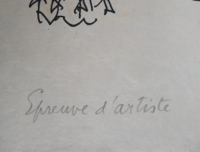 Charles LAPICQUE - Le tigre et le guerrier, 1961 - Lithographie originale, signée 2
