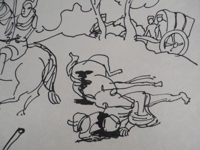 Charles LAPICQUE - La mise à mort du tigre, 1961 - Lithographie originale, signée 2