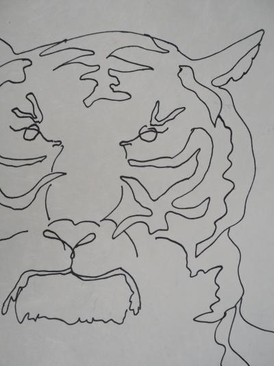 Charles LAPICQUE - Tête de tigre, 1961 - Lithographie originale, signée 2