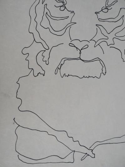 Charles LAPICQUE - Tête de tigre, 1961 - Lithographie originale, signée 2