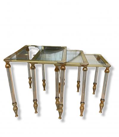 Paire de table basse Gigogne - circa 1970 2