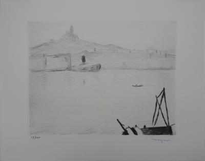 Albert MARQUET - Marseille, 1947 - Pointe-sèche originale, signée 2