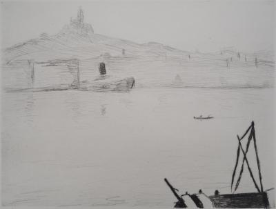 Albert MARQUET - Marseille, 1947 - Pointe-sèche originale, signée 2