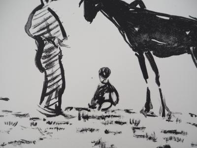 Albert MARQUET - La charette, 1947 - Lithographie originale, signée 2