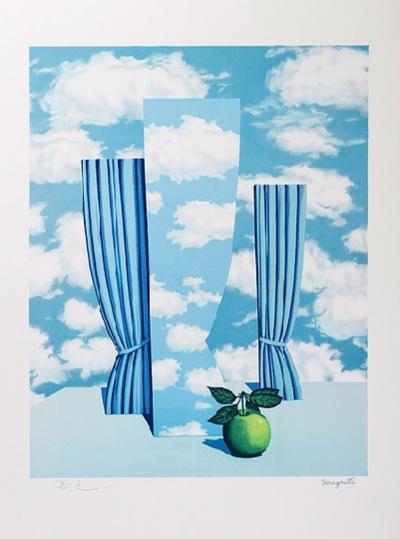 René MAGRITTE (d’après) - Le beau monde - Lithographie 2