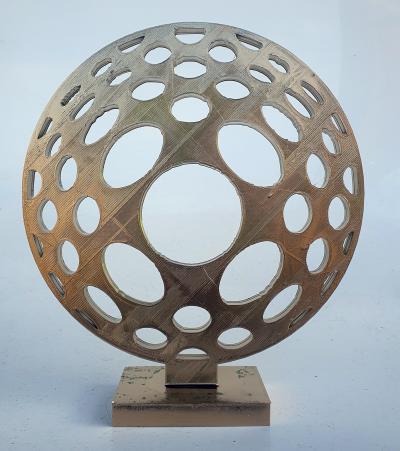 HAYVON - gold world vasarely  , 2023 - Sculpture 2