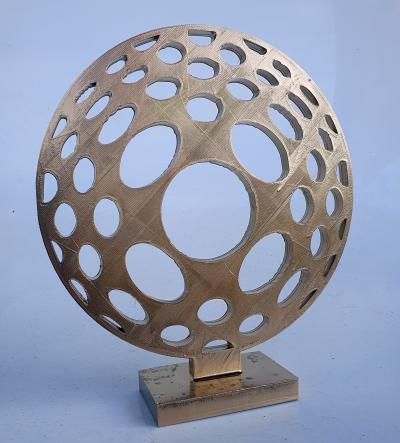 HAYVON - gold world vasarely  , 2023 - Sculpture 2