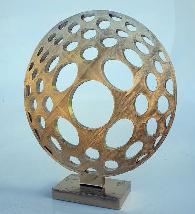 HAYVON - gold world vasarely  , 2023 - Sculpture 2