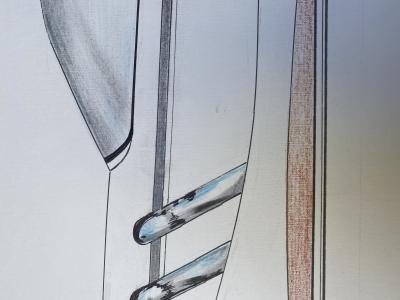 André Ferrand - Dessin « Voiture Lagonda » 2