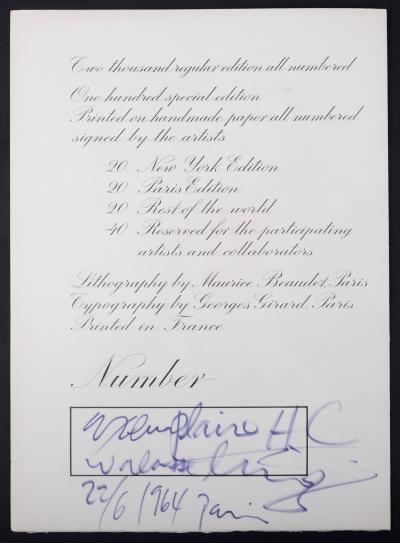Andy Warhol – Marilyn Monroe I love your Kiss Lithograph, 1964 – hand-signed 2