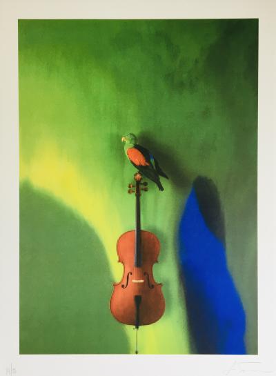 Gloria FRIEDMANN - Nature morte au violoncelle, 2009 - Lithographie originale signée au crayon 2
