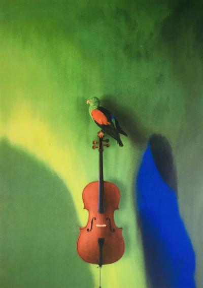 Gloria FRIEDMANN - Nature morte au violoncelle, 2009 - Lithographie originale signée au crayon 2