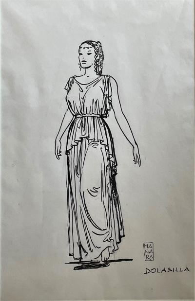 Milo MANARA – Original signed drawing