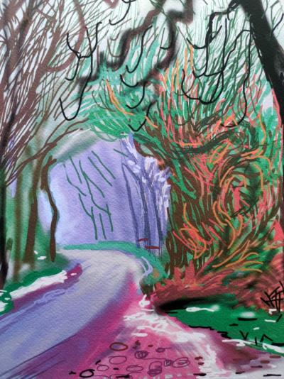 David Hockney (1937), after - The Arrival of Spring in Woldgate, East Yorkshire 2