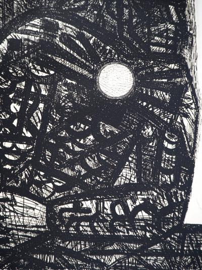 Marcel GROMAIRE - Macbeth, Shakespeare: Le roi méditant , 1958 - Eau-forte originale, signée 2