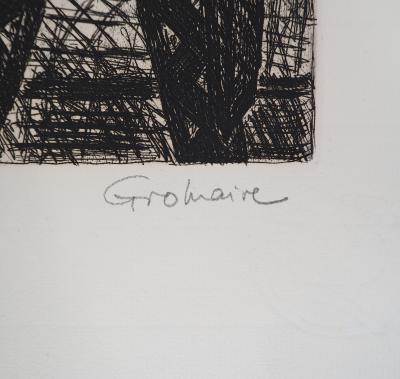 Marcel GROMAIRE - Macbeth, Shakespeare: le complot , 1958 - Eau-forte originale, signée 2