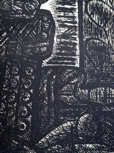 Marcel GROMAIRE - Macbeth, Shakespeare: le meurtre de Duncan , 1958 - Eau-forte originale, signée 2