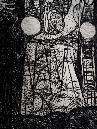 Marcel GROMAIRE - Macbeth, Shakespeare:  le spectre de Blanquo, 1958 - Eau-forte originale, signée 2