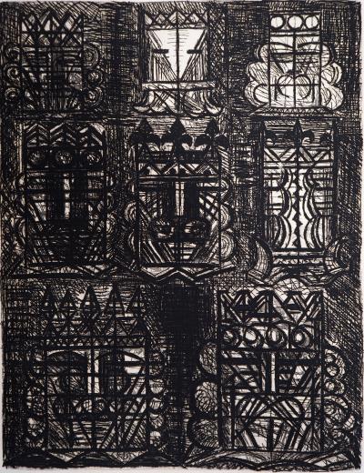 Marcel GROMAIRE - Macbeth, Shakespeare: prophétie des huit rois, 1958 - Eau-forte originale, signée 2