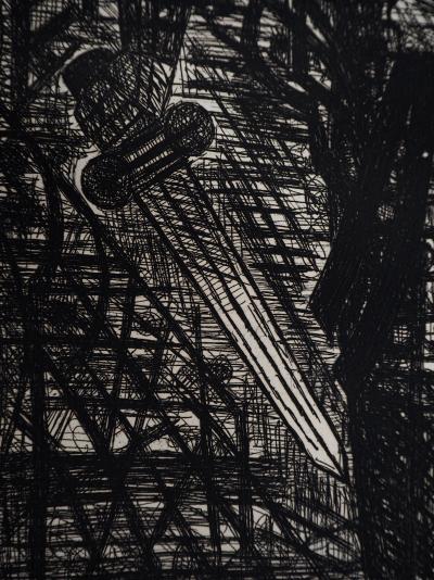Marcel GROMAIRE - Macbeth, Shakespeare: la forêt en marche, 1958 - Eau-forte originale, signée 2