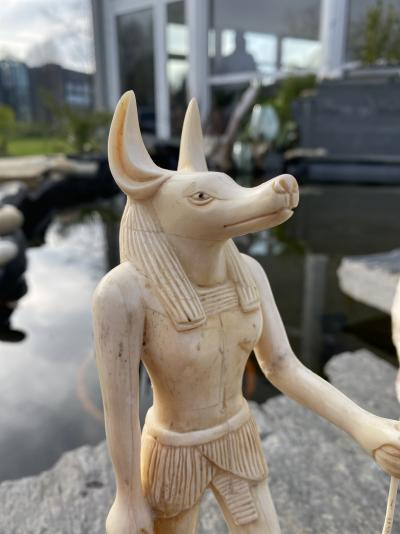 Anubis, Début XXème siècle, Orient, Sculpture en os bovin 2