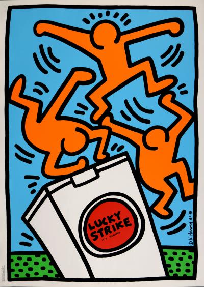 Keith HARING - Lucky Strike (#C), 1987 - Very large silkscreen 2