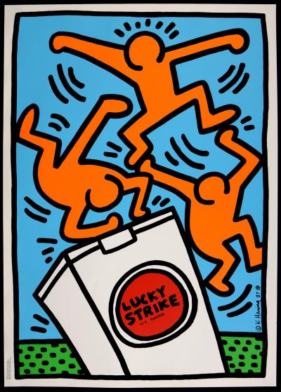Keith HARING - Lucky Strike (#C), 1987 - Very large silkscreen 2