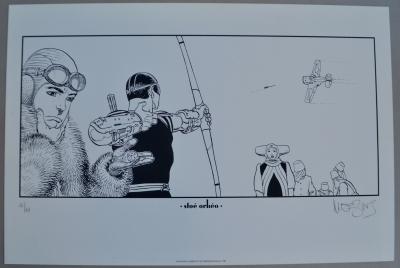 Moebius - Major fatal - 1989 - Serigrafia in bianco e nero 2