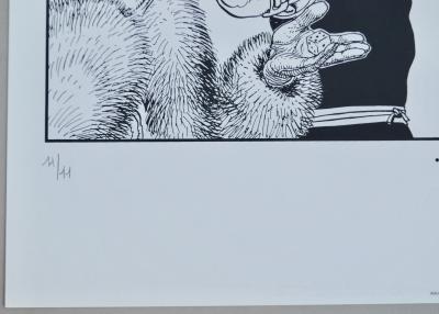 Moebius - Major fatal - 1989 - Serigrafia in bianco e nero 2
