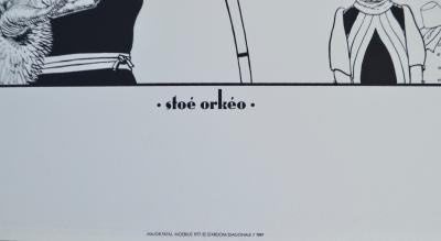 Moebius - Major fatal - 1989 - Serigrafia in bianco e nero 2