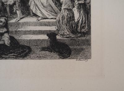 Narcisse DIAZ de la PENA : La fée aux joujoux - Gravure, Signée #Durand Ruel - 1873 2