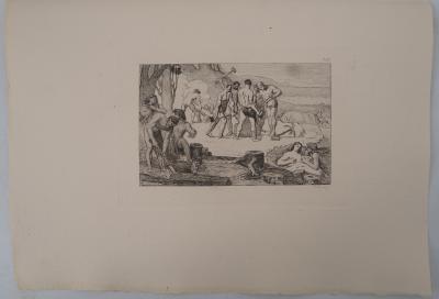 PUVIS DE CHAVANNES : Le travail - Gravure, Signée #Durand Ruel - 1873 2