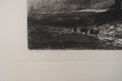 Georges Michel (d’après) - Moulin et pâturage - Gravure d’après peinture 2