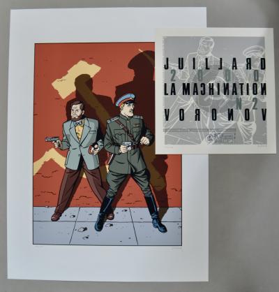 André juillard,Blake & Mortimer : La machination Voronov, 2000 - sérigraphie-2000 2