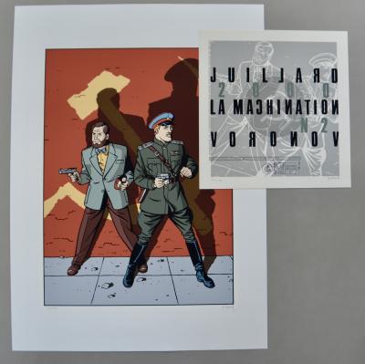 André juillard,Blake & Mortimer : La machination Voronov, 2000 - sérigraphie-2000 2