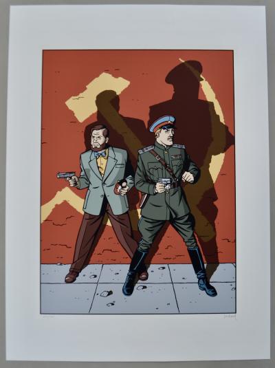 André juillard,Blake & Mortimer : La machination Voronov, 2000 - sérigraphie-2000 2