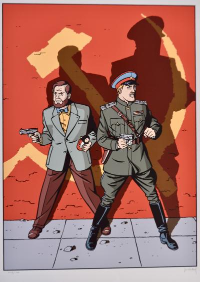 André juillard,Blake & Mortimer : La machination Voronov, 2000 - sérigraphie-2000 2