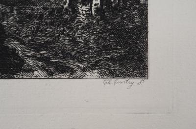Narcisse DIAZ de la PENA - Forêt de Fontainebleau - Gravure, Signée #Durand Ruel - 1873 2