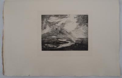Georges Michel (d’après) - Paysage orageux - Gravure, #Durand Ruel - 1873 2