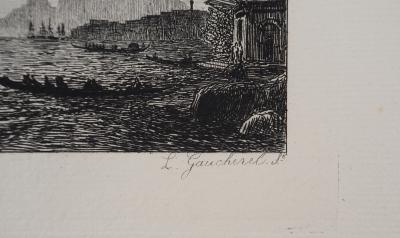 Félix ZIEM (d’après) - Vue de Stamboul - Gravure, #Durand Ruel - 1873 2