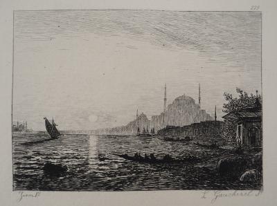 Félix ZIEM (d’après) - Vue de Stamboul - Gravure, #Durand Ruel - 1873 2