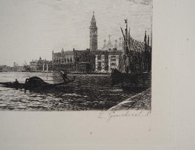 Félix ZIEM (d’après) - Vue de Venise- Gravure, #Durand Ruel - 1873 2